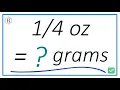 How Many Grams Are in Ounce