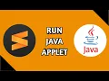 How to Run Java Applet Program in Sublime Text Editor