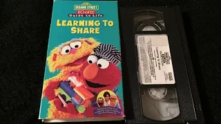 opening u0026 closing to sesame street kids guide to life learning to share 1996 vhs