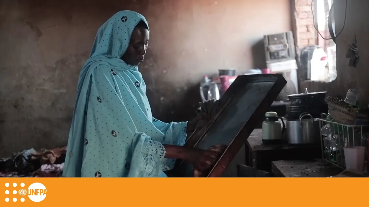 Displaced mother supports six children in Sudan