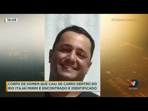 Corpo de homem que caiu no rio Itajaí Mirim é encontrado