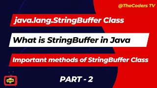 Important methods of StringBuffer Class StringBuffer java lang StringBuffer