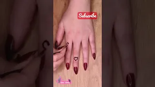 نقش قلب ناعم ع الاصبع                          دندنها