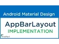 2 Implementing Android AppBarLayout Material Design Support Library