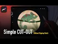 How to make a Cut-out WITHOUT using clipping mask in Procreate Quick Tutorial
