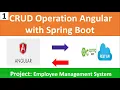 CRUD Operations Spring Boot with Angular Employee Management System project Introduction part-1
