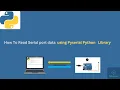 How to read serial port data using python library