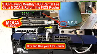 Stop Paying FIOS Rental FEE How to install MOCA adapter Keep your FIOS one TV cable boxes working