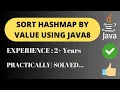 Sort HashMap By Value Java8
