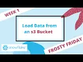 Snowflake Load Data from an s3 bucket Frosty Friday Week 1