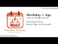 Free Age Calculator Website - Find Your Exact Age Instantly