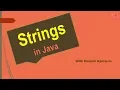 Strings in Java How to create and Use a String in a Program length CORE JAVA Hindi