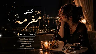 يوم كنتي مغرمه خالد عبد الرحمن بصوت معدل    روعه  دندنها