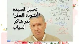 المنهج البنيوي في تحليل قصيدة أنشودة المطر للشاعر العراقي بدر شاكر السياب 