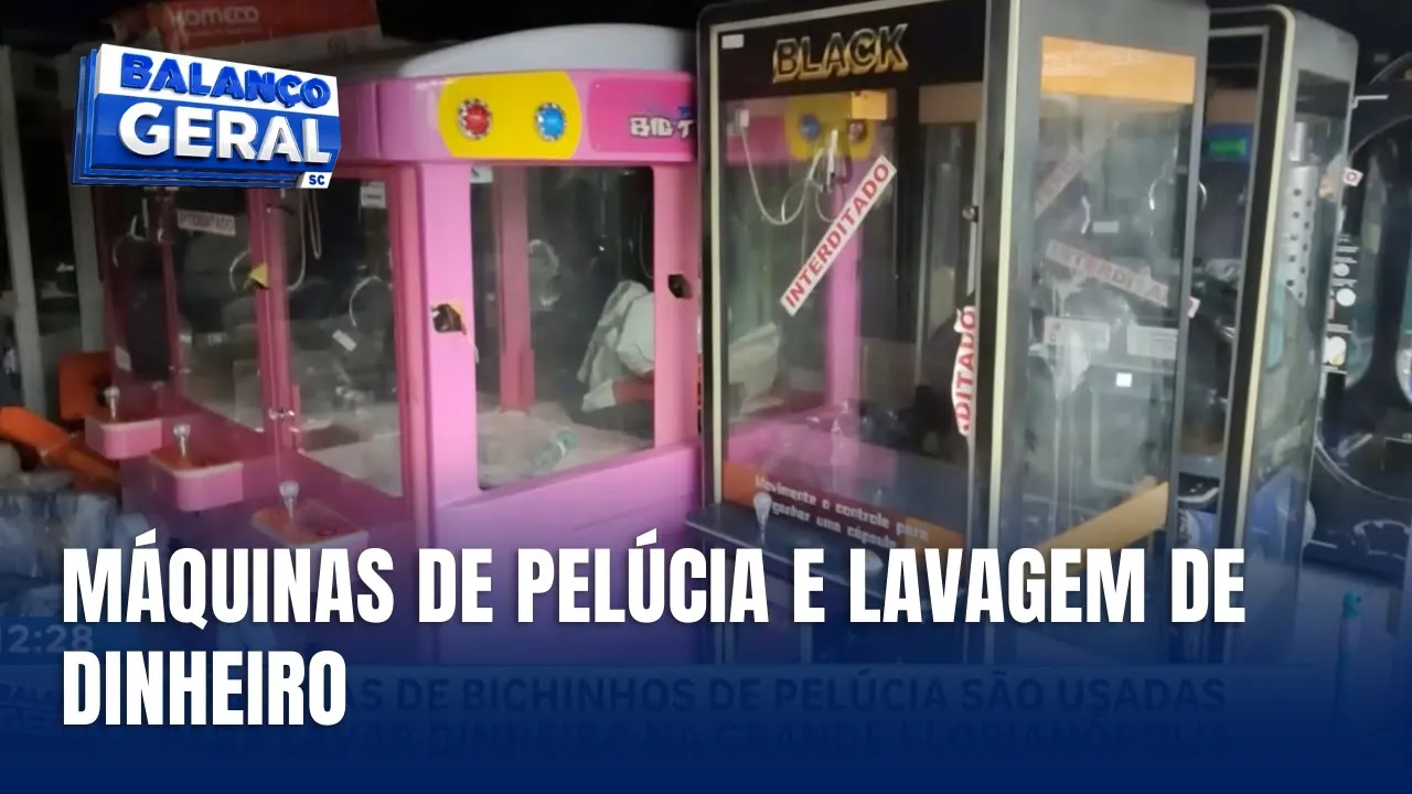 Operação da Polícia Civil investiga esquema de lavagem de dinheiro com máquinas de pelúcia