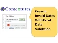 Prevent Invalid Dates With Excel Data Validation