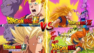 GOKU VS BEERUS: ANIME VS REMASTER VS PELICULA VS MANGA | ¿CUAL ES MEJOR?