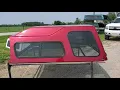 Walk around used Leer 122 high-rise fiberglass truck top for sale Fits the 09 to 14 F150 6 5 bed
