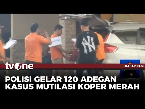 Polda Jatim Rekonstruksi Kasus Mayat Wanita dalam Koper di Kediri