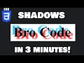 Learn CSS shadows in 3 minutes
