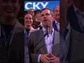 Kentucky Gov Andy Beshear casts votes for Kamala Harris during roll call at the DNC