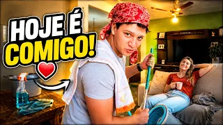 Hoje Resolvi Cuidar de Tudo Enquanto Ela Descansava!