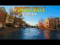 Purcellville Virginia Driving Through Rural Town Views in 4K