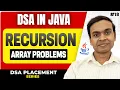 Recursion with Arrays in Java Linear Search Max Min Sum DSA in Java Full Course