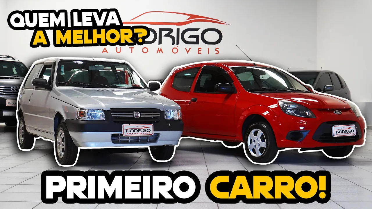 QUAL MELHOR POPULAR! Fiat UNO MILLE ou Ford KA? Ambos com BAIXA KM na Rodrigo Automóveis!