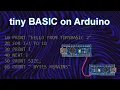 Tiny basic with Arduino