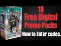 10 FREE Mosaic Digital Promo NBA Basketball trading cards packs How use promo codes