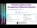 Particular Integrals of Differential Functions Mr Mathematics