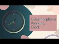 CSS Glassmorphism Working Analog Clock JavaScript Clock