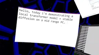 VR Demo of Stable Diffusion + stabilityai/stablelm-zephyr-3b on RTX 3070