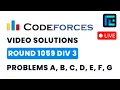 Codeforces Round 1059 Div 3 Solutions - A to G by Pradyumn TLE Eliminators