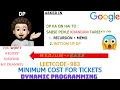 Minimum Cost For Tickets Recursion Memo Bottom Up Leetcode-983 codestorywithMIK
