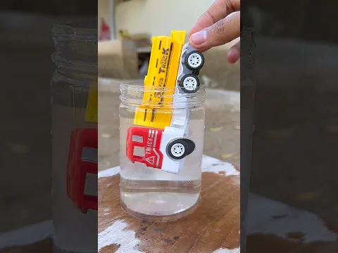 Truk oleng dan vacuum hancurin kelereng jelly #kelereng #experiment #shorts #trukoleng #vacuum