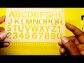 How To Use Alphabet And Number Stencil By Marker And Pen