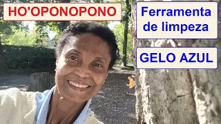 Ho'oponopono: gelo azul e gota de orvalho com a explicação do dr Hew Len sobre como usar o lápis.