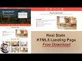 Responsive Real Estate Landing Page Using HTML5 CSS and JQuery Property Landing page Free Download