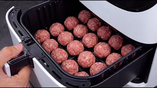 I Put 20 Meatballs in the Air Fryer... and THIS Happened!