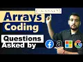 Mostly Asked Array Coding Interview Questions Array Interview Question