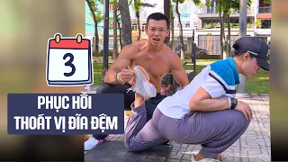 Hành trình phục hồi thoát vị - buổi tập thứ 3 #lhworkout 