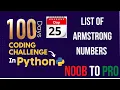 Day 25 100 Days Coding Challenge in Python