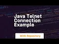 java telnet connection example