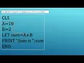 Qbasic Tutorial - LET Statement