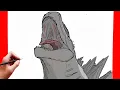 How to draw Godzilla Roaring Godzilla 2014