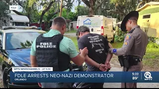 Florida man accused of hanging swastika flags racist messages over I-4