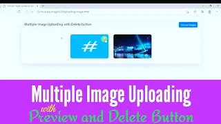 Show Multiple Image before Uploading JavaScript Tutorial Web Code