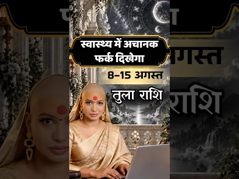 8-15 September Tula Rashifal: स्वास्थ्य में अचानक फर्क दिखेगा ! #gurumaarukmaniji #libra